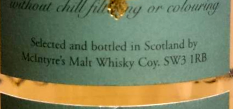 Mcintyre S Malt Whisky Coy Whiskybase Ratings And Reviews For Whisky
