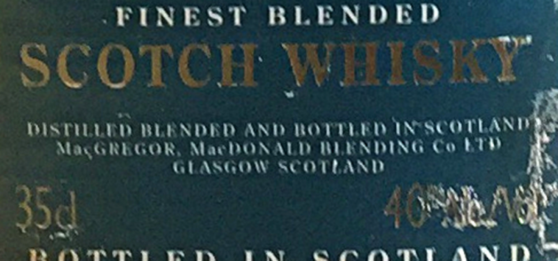 MacGregor, MacDonald Blending Co. Ltd. - Whiskybase - Ratings and ...