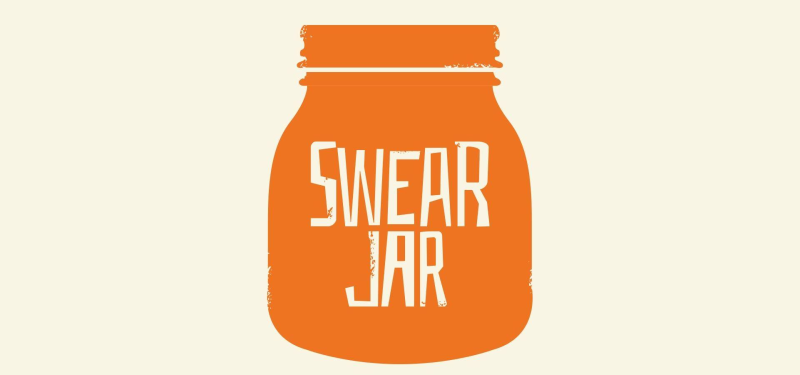 Swear out. Swear Jar. The Beauty Jar logo.