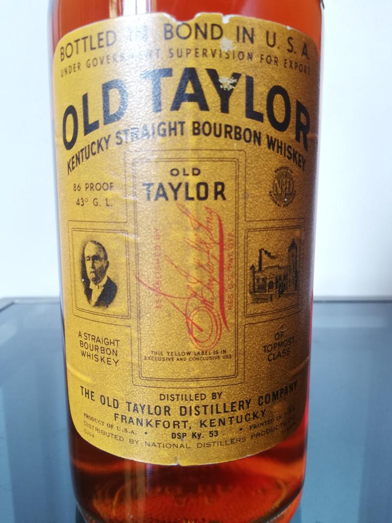 33459] 古酒 OLD TAYLOR IMPORTED KENTUCKY STRAIGHT オールドテイラー