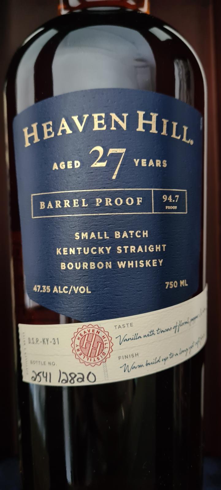 Heaven Hill 27yearold Whiskybase Ratings and reviews for whisky