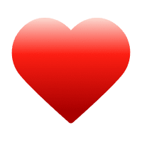 Heart footer