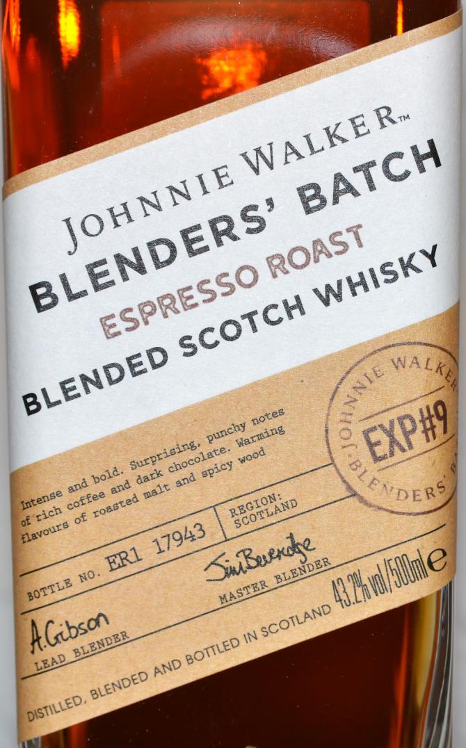 Johnnie Walker Blenders' Batch EXP#9 - Espresso Roast