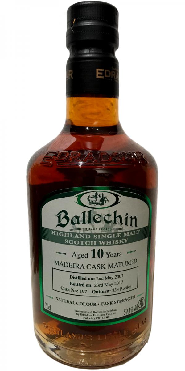 Ballechin 2007 Madeira Cask Matured #197 59.1% 700ml