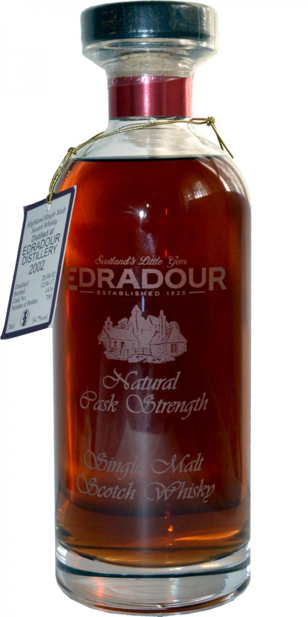 Edradour 2002 Natural Cask Strength Sherry Butt #1416 54.7% 700ml