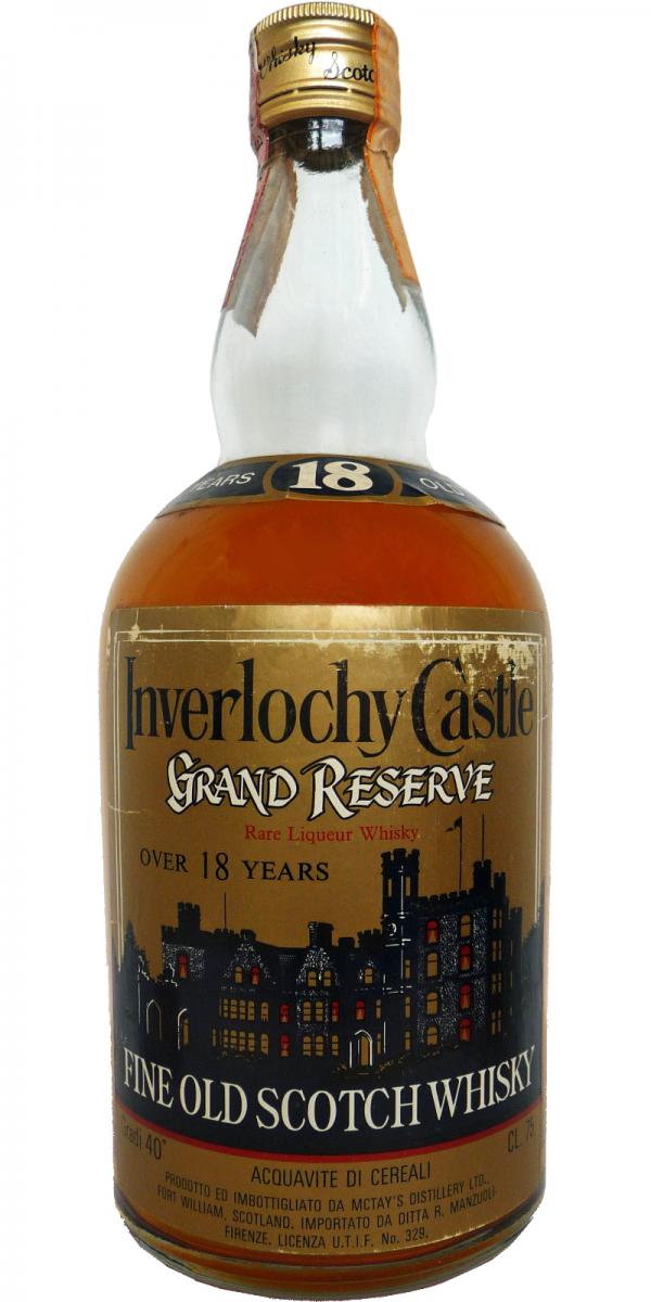 Inverlochy Castle 18yo Grand Reserve Rare Liqueur Whisky Importato da: Ditta R. Manzuoli Firenze 40% 750ml