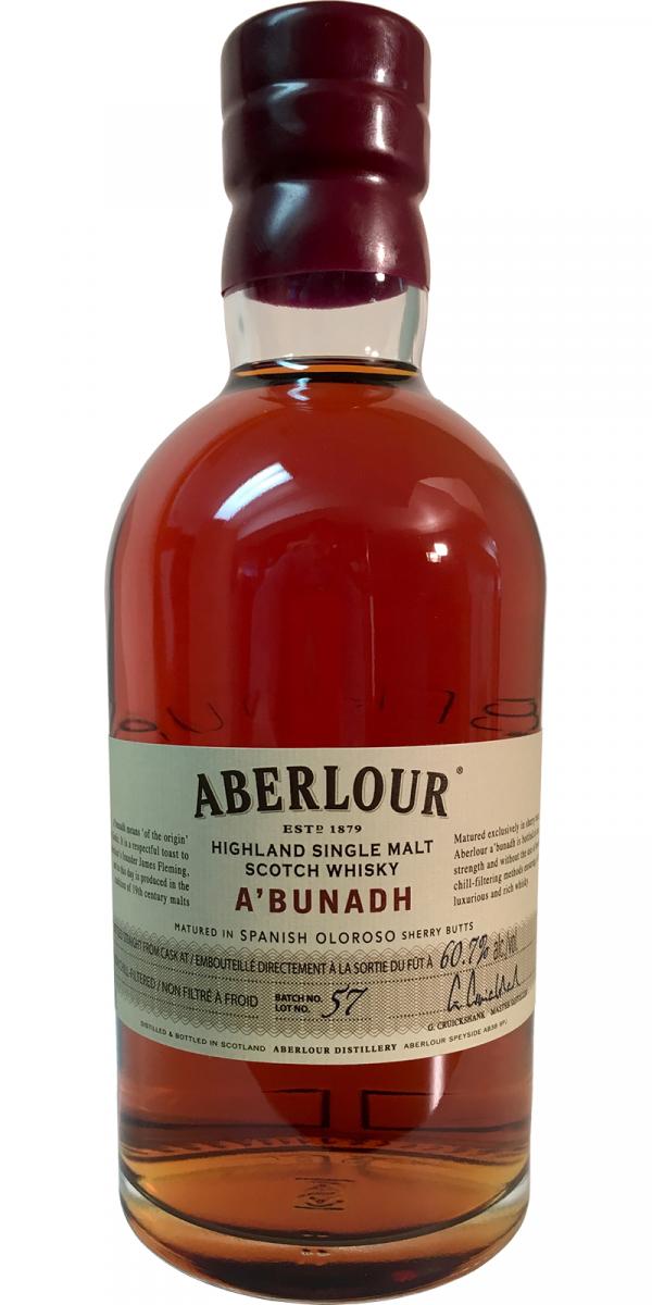 Aberlour A'bunadh batch #57 Spanish Oloroso Sherry Butts 60.7% 750ml