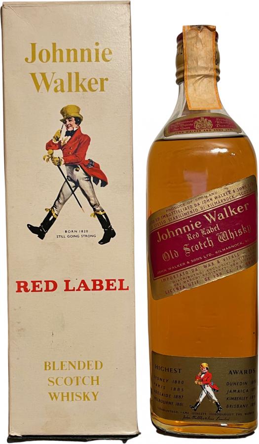 Johnnie Walker Red Label Fridge Scotch Whisky Sticker Decal Bar 470 x 270mm 