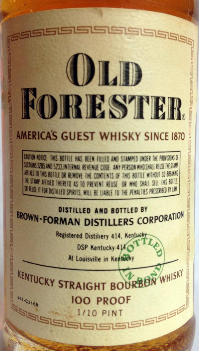 Old Forester 1964