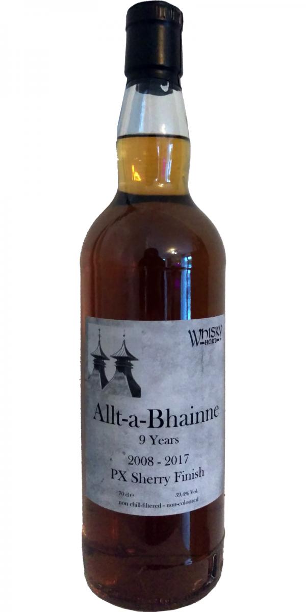 Allt-A-Bhainne 2008 Wh Handfilled at the Whiskyhort Sherry Finish 59.4% 700ml