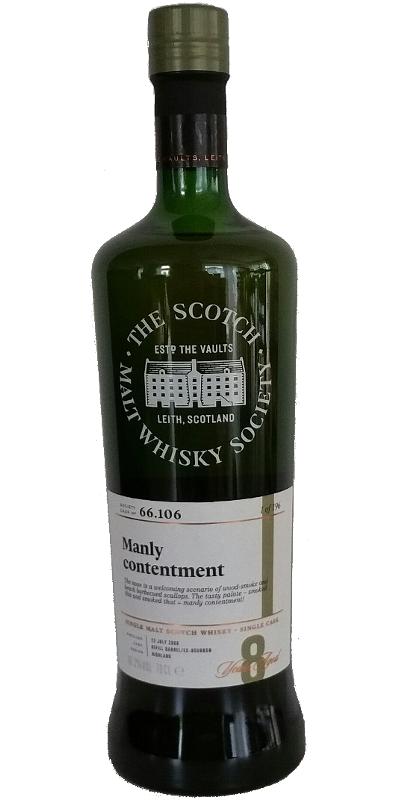 Ardmore 2008 SMWS 66.106 Manly contentment Refill Barrel 61.2% 700ml