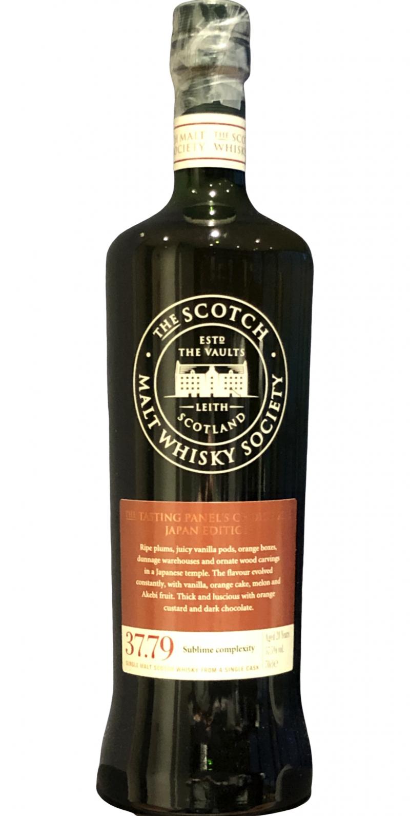 Cragganmore 1987 SMWS 37.79 Sublime complexity Refill Ex-Bourbon Hogshead 57.5% 700ml