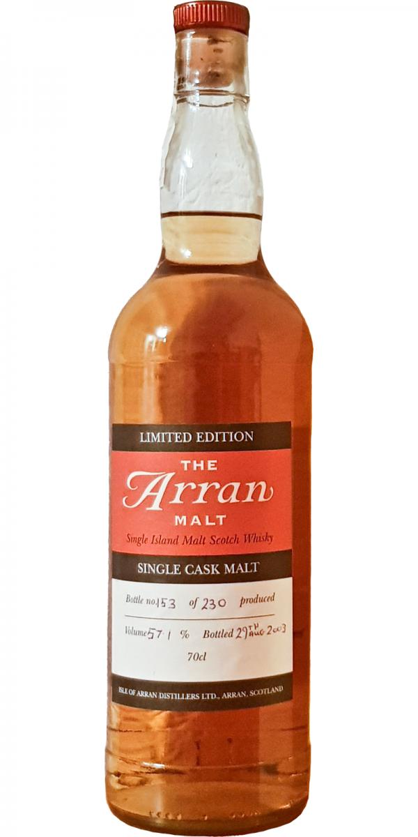 Arran 1995 Limited Edition Single Cask Malt 95/386 57.1% 700ml