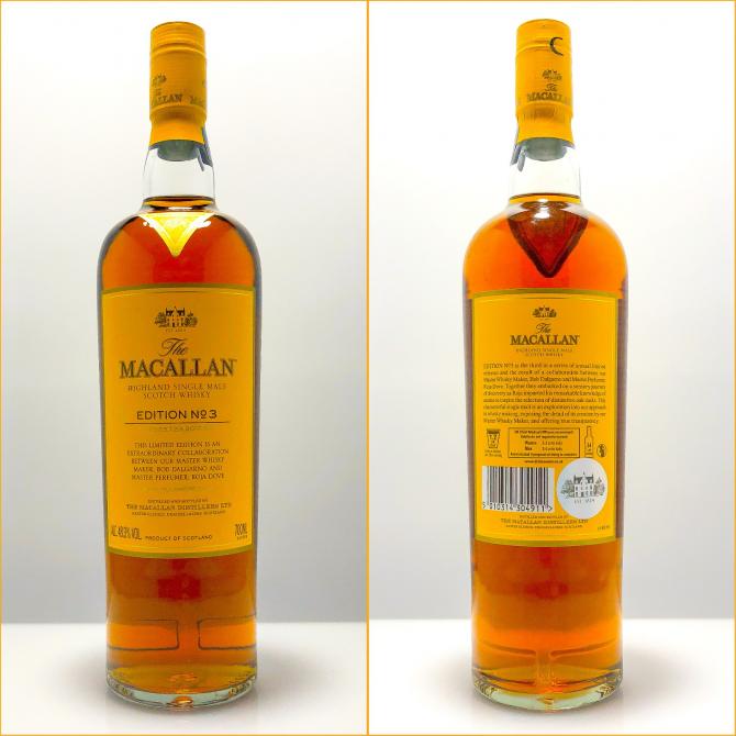 Macallan Edition 3 Single Malt Scotch Whiskey Limited Edition Color Changing LED Bottle Lamp Remote Control Bar Light Man Cave Lighting