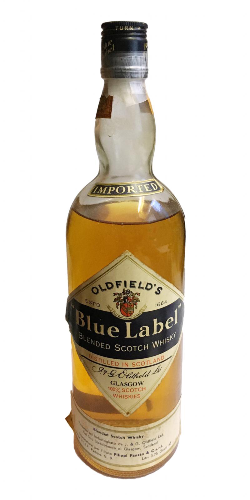 Oldfield's Blue Label Blended Scotch Whisky J&GO