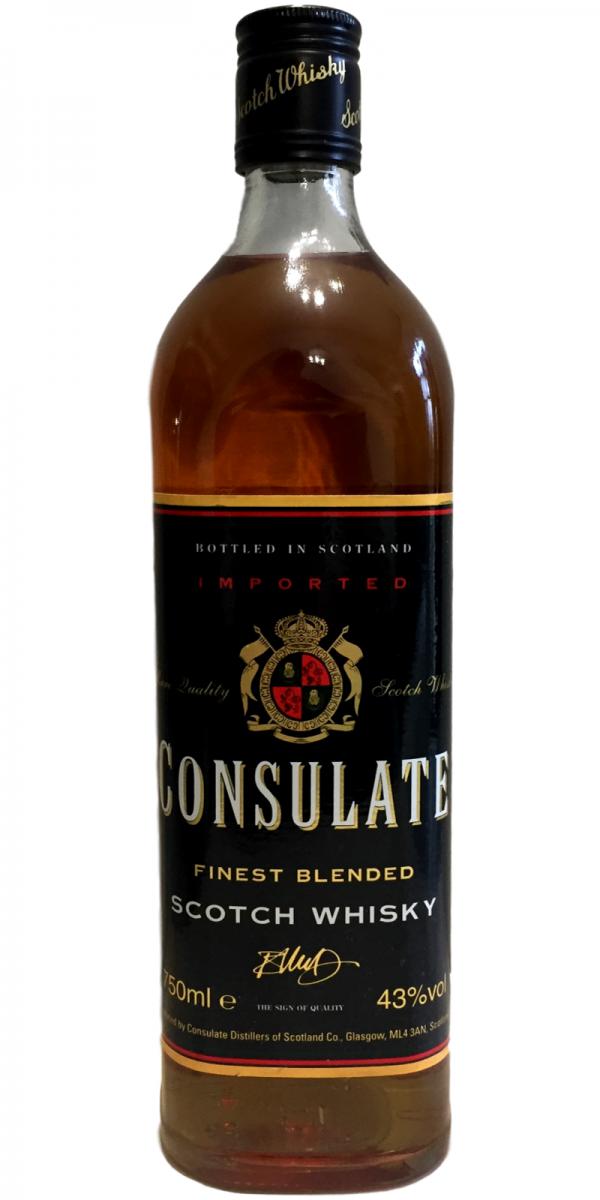 Consulate Finest Blended Scotch Whisky Imported 43% 750ml