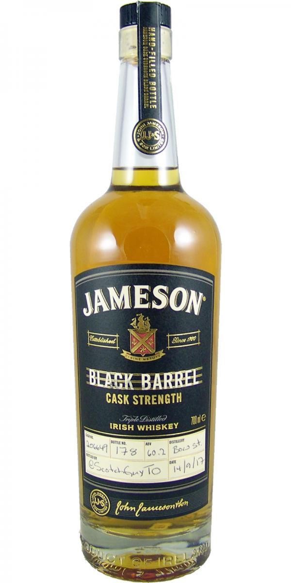 Jameson Black Barrel Cask Strength Hand Bottled at the Distillery #206649 60.2% 700ml