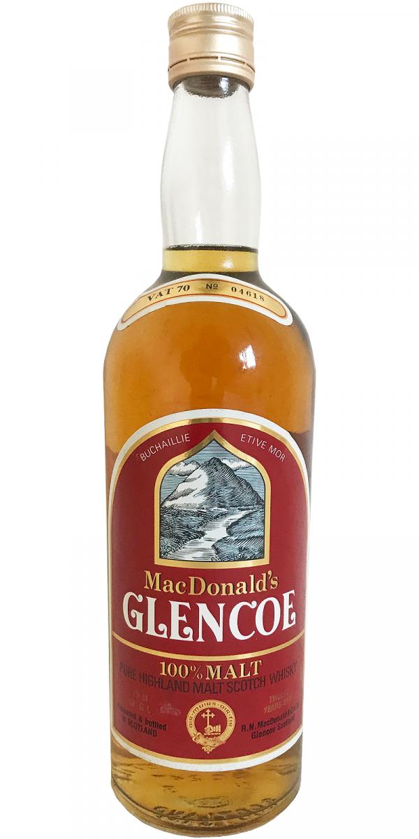Glencoe 12yo MacD Pure Highland Malt Scotch Whisky 43% 750ml