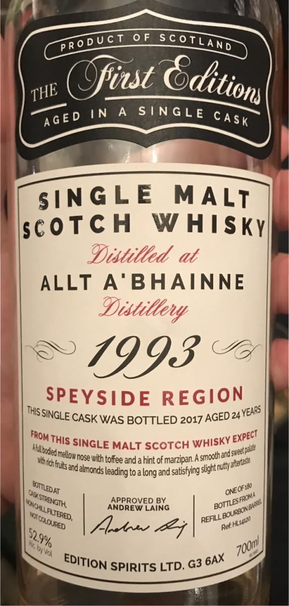 Allt-a-Bhainne 1993 ED - Ratings and reviews - Whiskybase