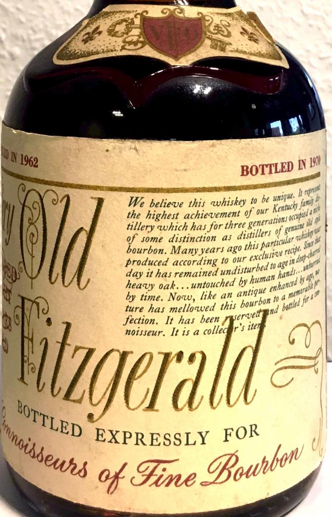 Very Old Fitzgerald 1962 - Ratings and reviews - Whiskybase