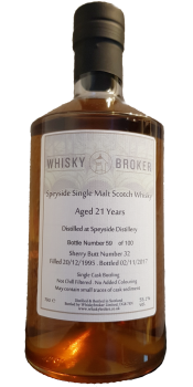 Speyside Distillery 1995 WhB