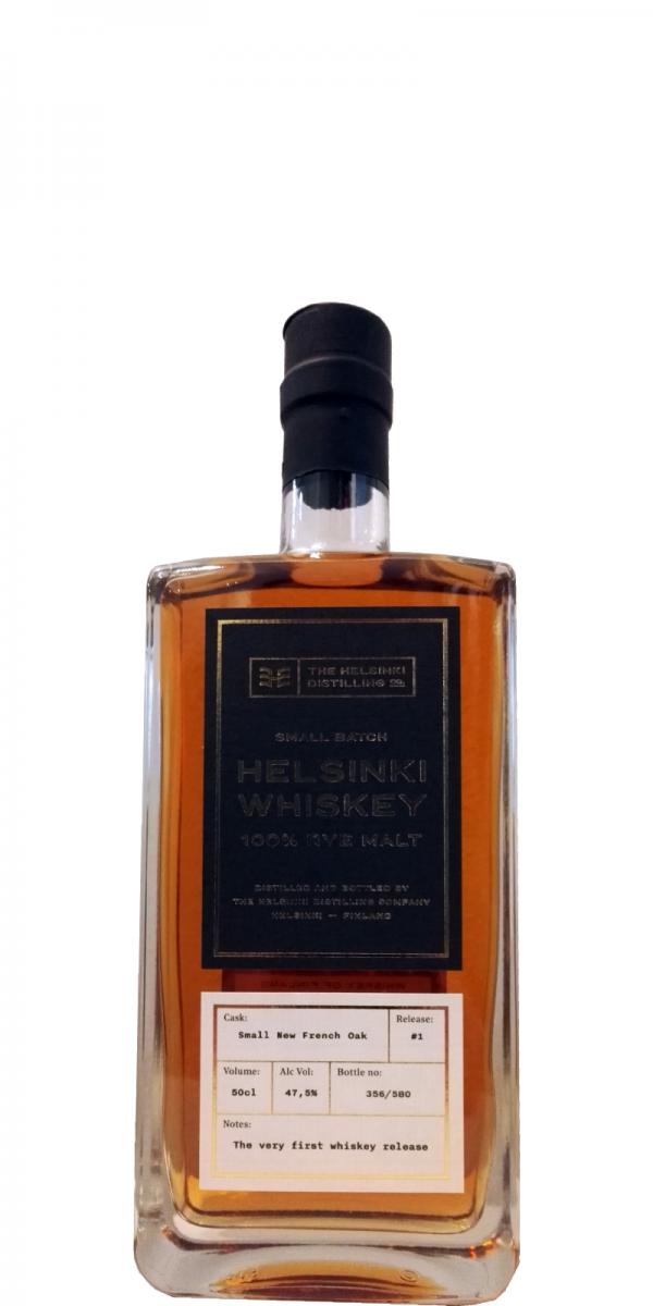Helsinki Whisky 100% Rye Malt Release #1 Small Batch 47.5% 500ml