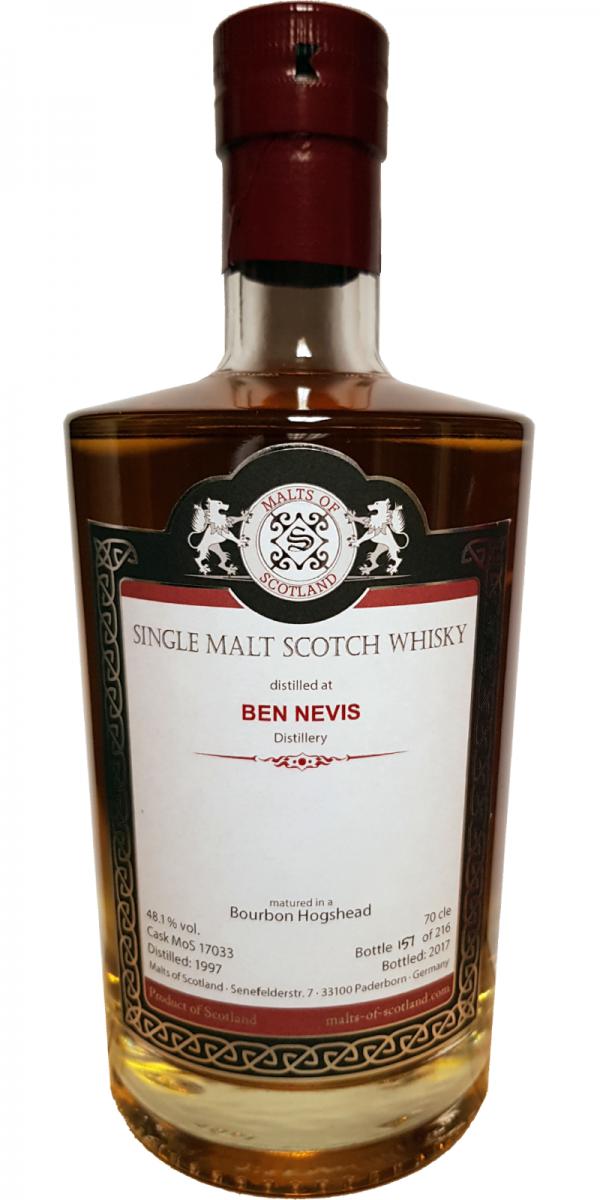 Ben Nevis 1997 MoS Bourbon Hogshead 48.1% 700ml