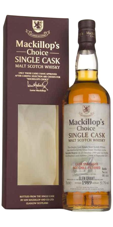 Glen Grant 1989 McC - Ratings and reviews - Whiskybase