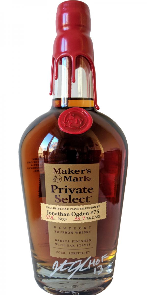 Maker's Mark Private Select Exclusive Oak Stave Selection Jonathan Ogden #75 55.7% 750ml