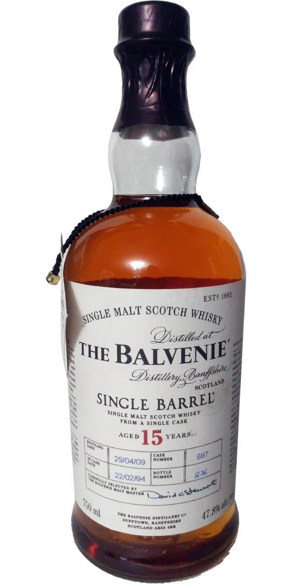 Balvenie 15yo Single Barrel Oak Cask 697 47.8% 700ml