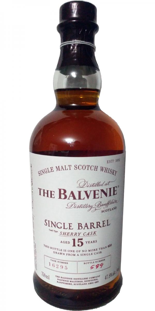 Balvenie 15yo Single Barrel Sherry Cask #16295 47.8% 700ml