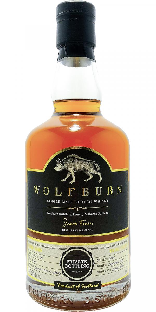 Wolfburn 2014 Lillion Wines Spanish Oak ex Sherry 55.8% 750ml