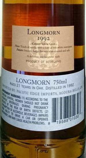 Longmorn 1992 DR