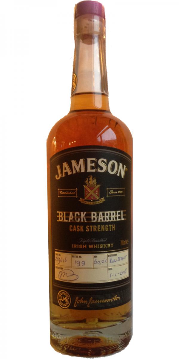 Jameson Black Barrel Cask Strength Hand Bottled at the Distillery #249616 60.2% 700ml