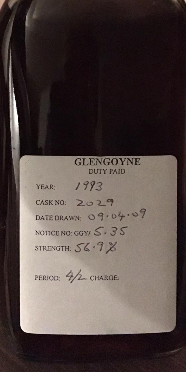 Glengoyne 1993 Duty Paid Sample 2029 56.9% 250ml