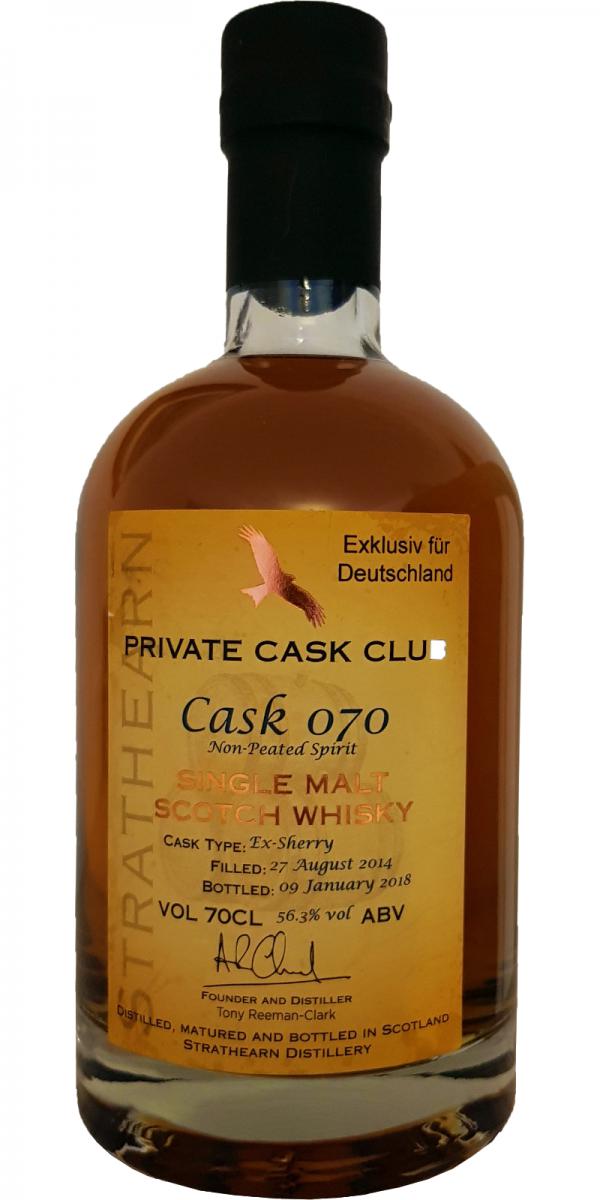 Strathearn 2014 Private Cask Club Sherry Octave #070 56.3% 700ml