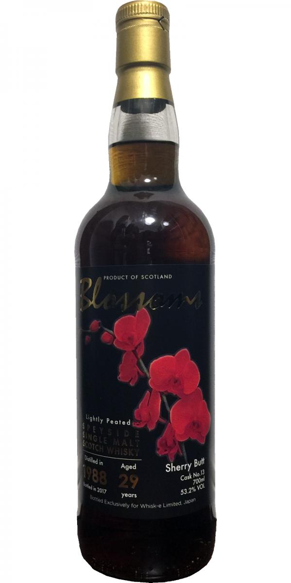 Speyside Single Malt Scotch Whisky 1988 W-e Blossoms Sherry Butt #13 53.2% 700ml