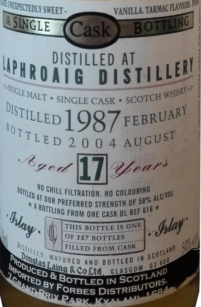 Laphroaig 1987 DL - Ratings and reviews - Whiskybase