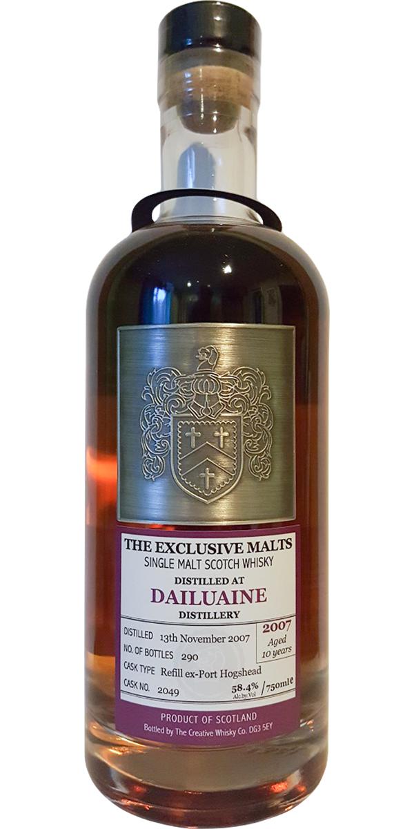 Dailuaine 2007 CWC The Exclusive Malts Refill ex-Port Hogshead #2049 58.4% 750ml