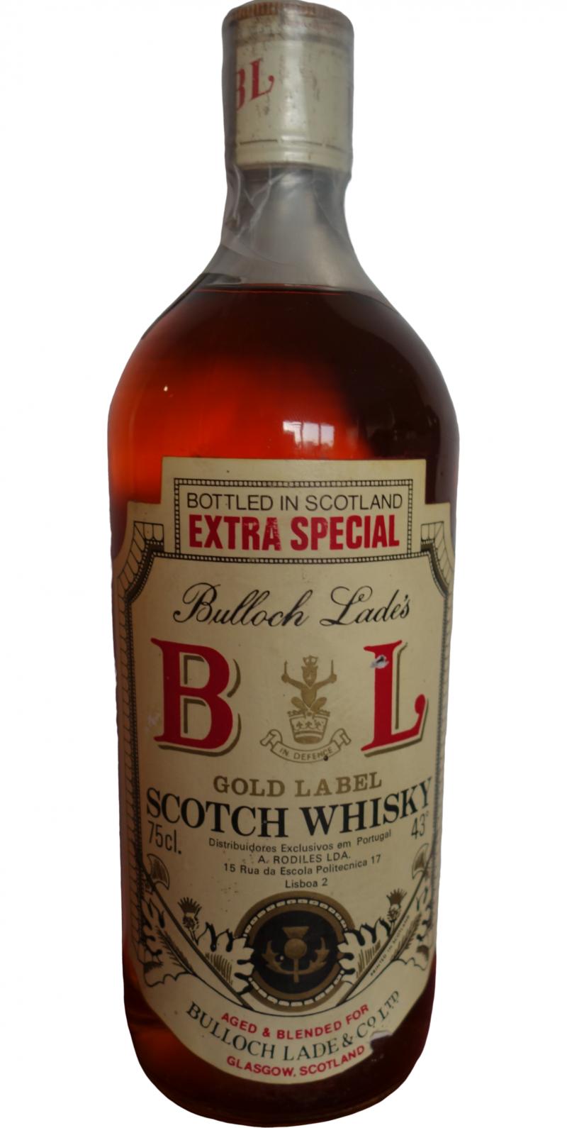 Bulloch Lade's Gold Label Extra Special A. Rodiles LDA 43% 750ml