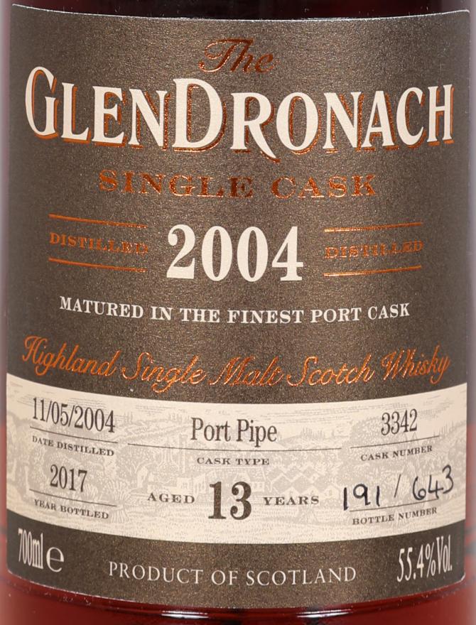 Glendronach 2004