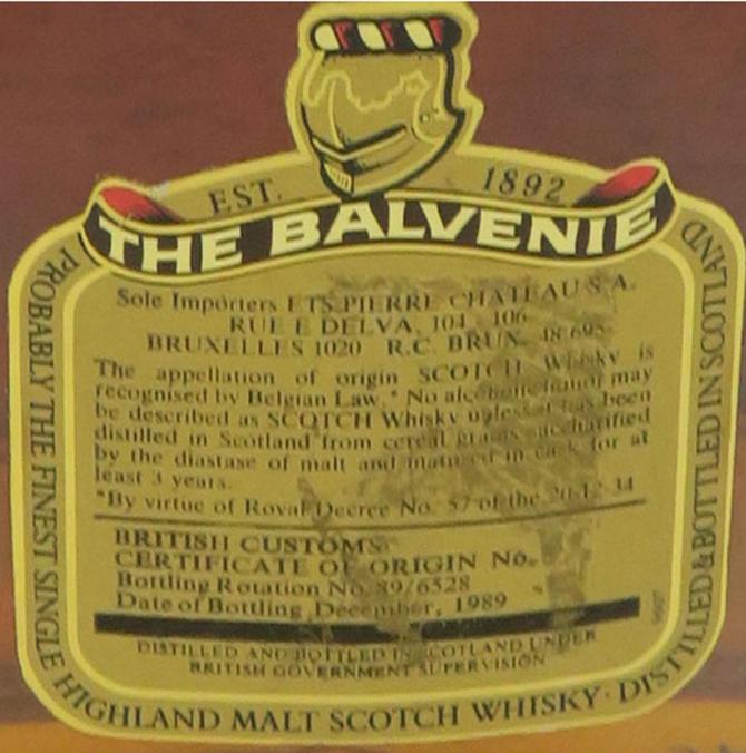 Balvenie Classic Wine shaped bottling 43% 750ml