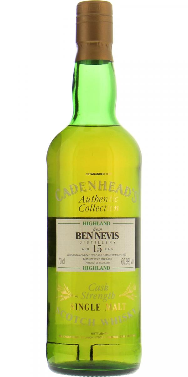 Ben Nevis 1977 CA Authentic Collection Oak Cask 60.9% 700ml