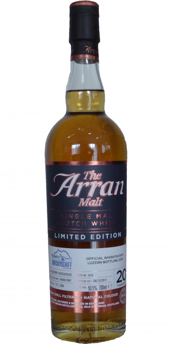 Arran 1997 Limited Edition Sherry Hogshead #614 Whiskyschiff Luzern 2018 50.5% 700ml