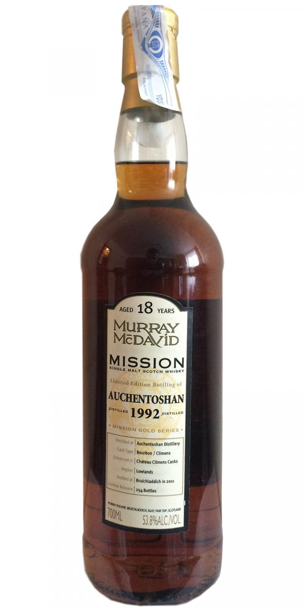 Auchentoshan 1992 MM Mission Gold Series 53.8% 700ml