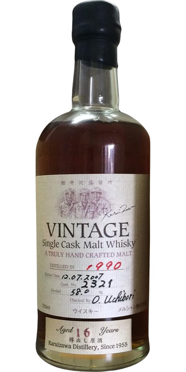 Karuizawa 1990 Vintage Single Cask Malt Whisky #2321 58% 700ml