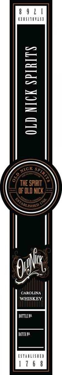Old Nick Carolina Bourbon Whiskey