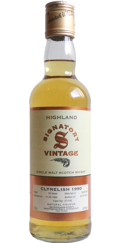 Clynelish 1990 SV Vintage Collection Refill Butt 07/160 43% 350ml