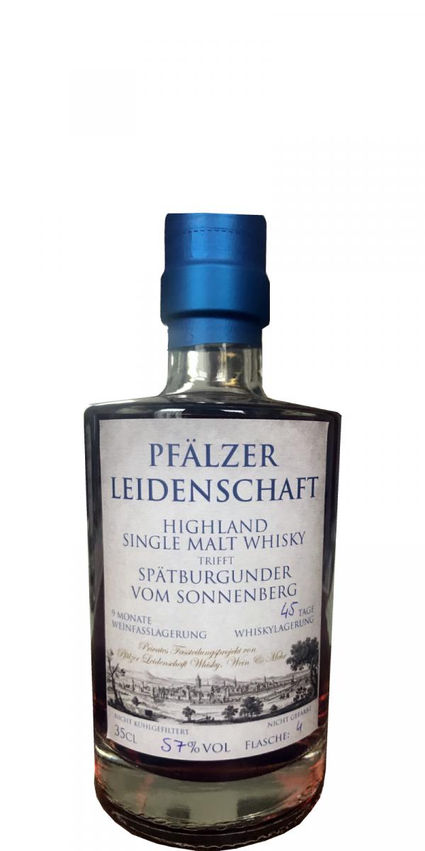 Pfalzer Leidenschaft Highland Single Malt Whisky trifft Spatburgunder #1 57% 350ml