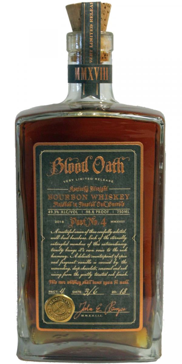 Blood Oath reviews and Ratings Pact No. - 4 Whiskybase -